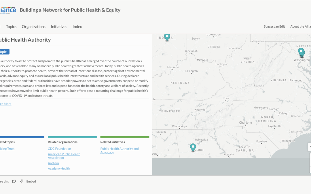 Building a Network for Public Health and Equity: Public Health Authority
